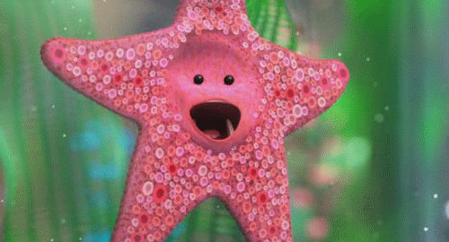 A happy starfish.