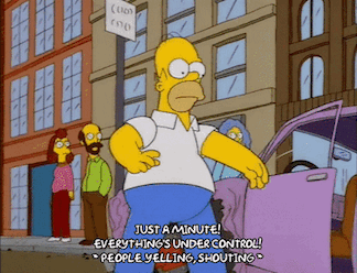 Man causing massive traffic jam.