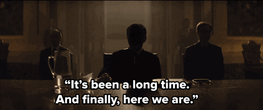 "It's been a long time. And finally, here we are."