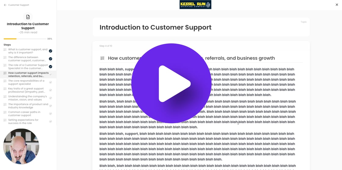 Shawn's training is bo-ring.