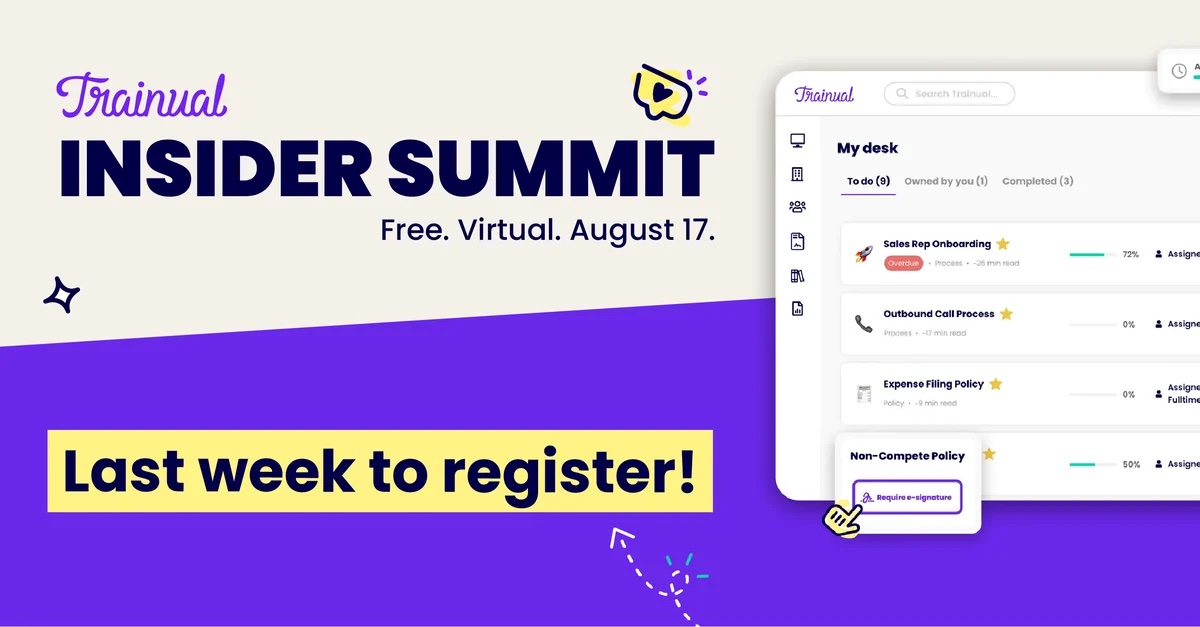 Insider Summit - Last week to register