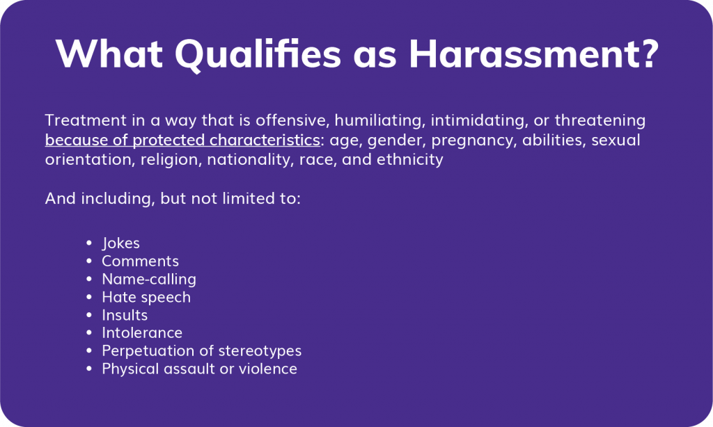 Harassment definition and what qualifies as harassment
