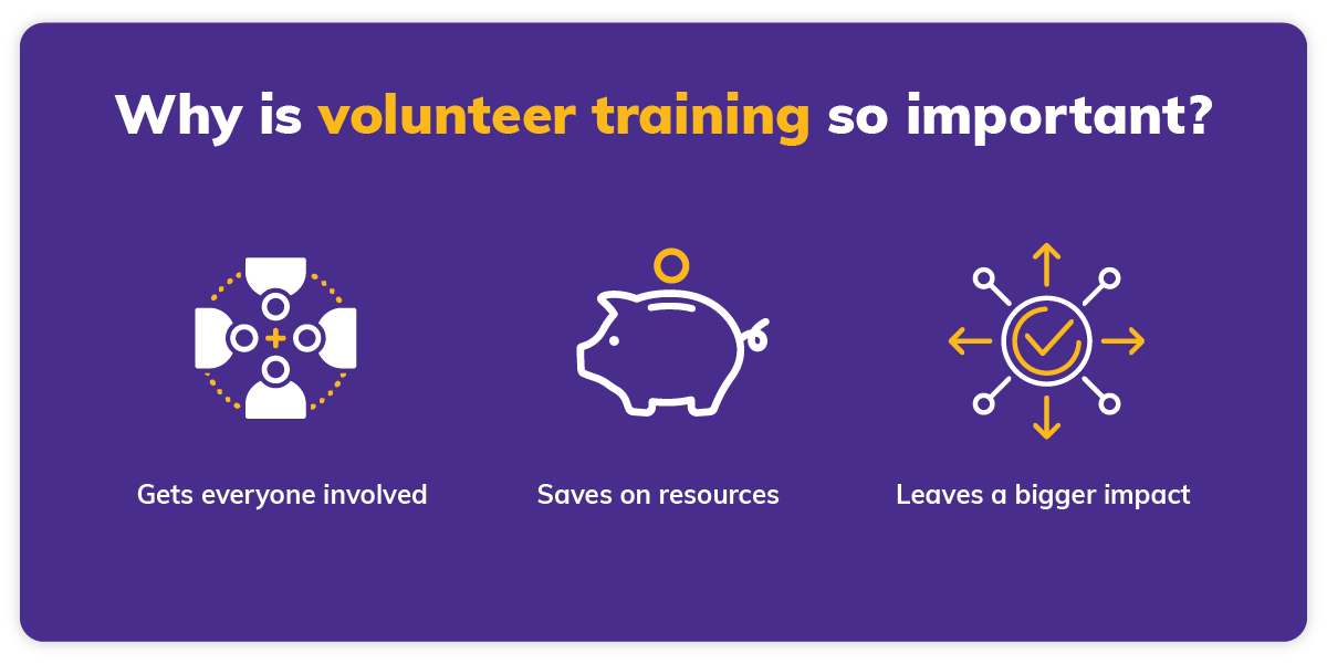 Why is volunteer training so important?